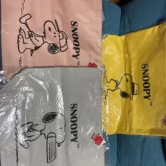スヌーピー　トートバッグ　エコバッグ３色セット