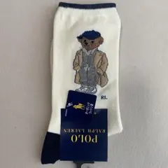 ​【新品】ポロ ラルフローレン ポロベア ソックス 22-24cm コットン混