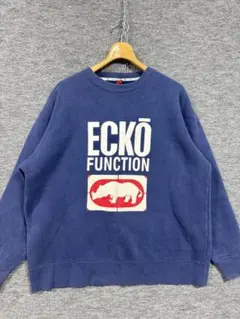 ECKO エコーアンリミテッド ビックロゴ y2k 雰囲気◎ ネイビー L SWのサムネイル