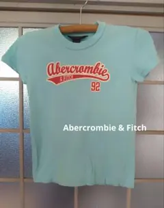 Abercrombie&Fitch★アバクロTシャツ ロゴ加工　水色のサムネイル