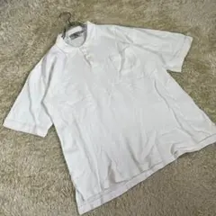 Calvin Klein Jeans (L) ポロシャツ 半袖 無地 ホワイト