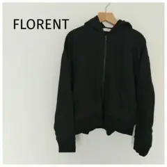 FLORENT　ジップアップショートフーディ　ブラック　00　パーカー