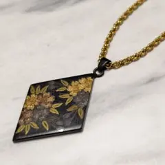 ネックレス　象嵌　ペンダント　アクセサリー　ジュエリー　レディース