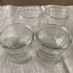 モロゾフ プリン瓶 ゼリー瓶 4個セット ガラス製