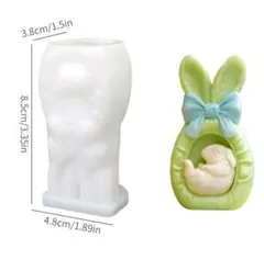 匿名配送☆ハンドメイド用シリコンモールド☆うさ耳リボン♪うさぎ