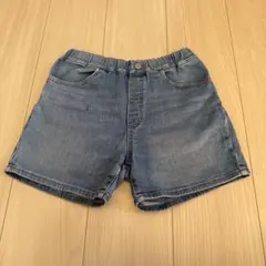ユニクロ　150 デニムショートパンツ ゴム入りウエスト