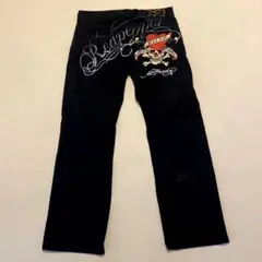 【希少】RED PEPPER × Ed Hardy コラボ 刺繍 パンツ 32