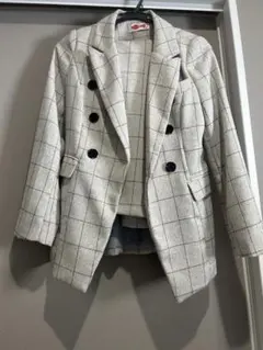 チェック柄 セットアップ パンツスーツ