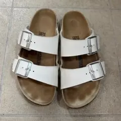 BIRKENSTOCK アリゾナ ビルケンシュトック ホワイト サンダル 37のサムネイル