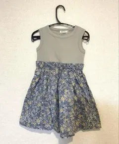 BEAMSmini ノースリーブ花柄ワンピース 110サイズ