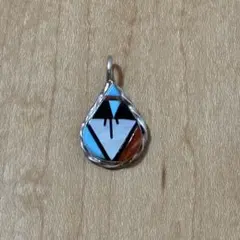 ポ*ト様 ズニ族 インディアンジュエリー ペンダントトップ STERLING
