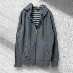 【ナイキ】NIKE フルジップパーカー 長袖 羽織り グレー ポケット メンズ