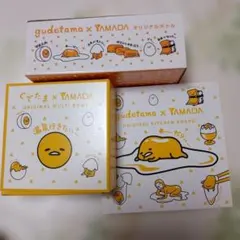 ぐでたま×ヤマダ電機　マルチボウル、キッチンボード、ドリンクボトル　未使用品のサムネイル