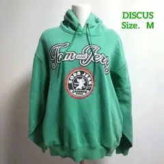 DISCUS ATHLETIC × トムとジェリー プリントパーカーMグリーン