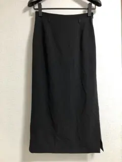 13✨格安✨上品✨EVEX　黒 ロングタイトスカート サイドスリット入り