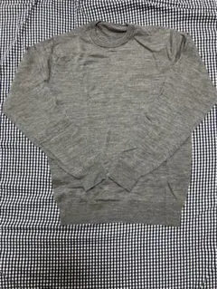 無印良品　レディース　ウール100% セーター　ニット　Mサイズ　グレー