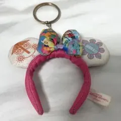 ディズニー カチューシャキーホルダー ミニー イッツアスモールワールド