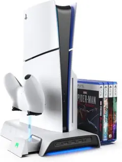PS5 SLIMに対応冷却スタンド 縦置きステーション【磁気式】