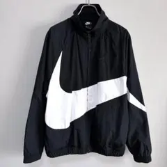 ナイキ NIKE ナイロンジャケット パーカー ジップアップ M 170 黒