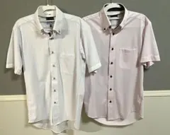 i-shirt Cool ノーアイロン 半袖シャツ 2枚セット M