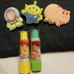 5点セット！　トイ・ストーリー　消しゴム　クリップ