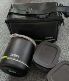 THERMOS 保温弁当箱セット ブラック