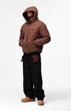 FUC FLANNEL PUFFER BROWN