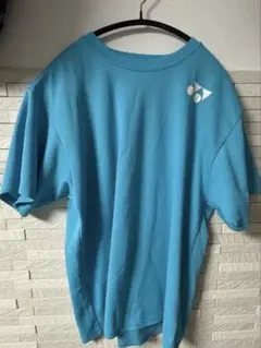 YONEX ウェア　ライトブルー Tシャツ ロゴ付き