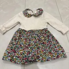 baby boden 花柄　18-24m コーデュロイニットワンピース　春ワンピのサムネイル