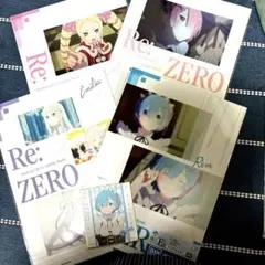 リゼロ　一番くじ　貴方に勇気を　クリアポスター　レム　エミリア　ラム　ベアトリス