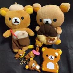 激レア サンエックス リラックマ どんぐり ぬいぐるみ キーホルダー ソフビ 缶