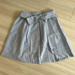 【PATTERN】ライトブルーリボン付き フレアスカート