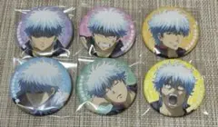 銀魂　銀時　百面相　缶バッジ　6個セット