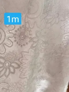 原価2750綿100％　コットンレース豪華刺繍花柄小池都知事 8シルバーグレー