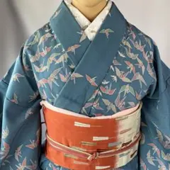 新品未使用】しつけ付き 夏着物単衣 訪問着 草花文様 付け下げ トール