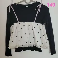 アプレレクール 花柄 ドッキングトップス