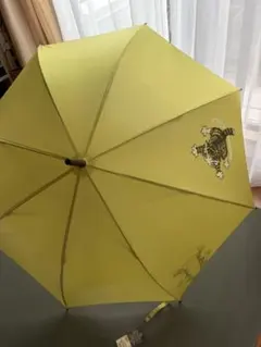 わちふいーるど ダヤン 雨傘 長傘 イエロー 猫柄