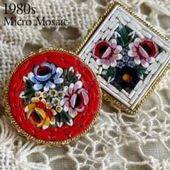 ミニフォトフレーム ミクロモザイク イタリア製 未使用 ヴィンテージ ミニフォトフレーム ミクロモザイク イタリア製 未使用
