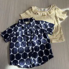 【美品】Sense of Wonderシャツ+H&Mカットソー90cm