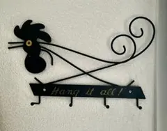 アイアン製 ウォールフック 鶏モチーフ Hang it all!
