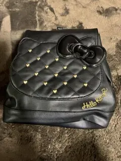 美品　Hello Kitty キルティングリュック ブラック