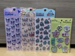 サンリオ ディズニー ぷくっとシール ウォーターシール ４枚セット