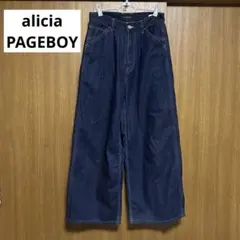 alicia PAGEBOY ページボーイ ワイドストレートデニムパンツ Mのサムネイル