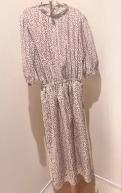 olive des olive フラワープリント 半袖ロングワンピース