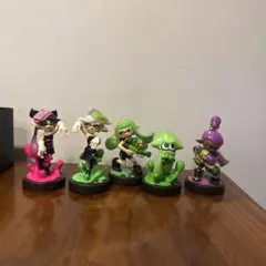 スプラアミーボ6体セット ￼￼アオリ、イイダ、ヒメ、コジャケ、ブルー