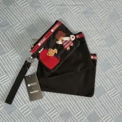 レスポートサック ブラック 3連ポーチ