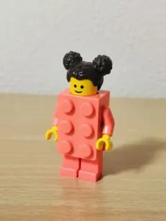 レゴ　ミニフィグ　ブロックガール　新色　コーラル