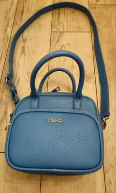 X-girl ブルー ショルダーバッグ