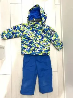 子ども用スキーウェア 青緑色ミッキー