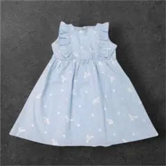 sanrio シナモロール ワンピース 120 ノースリーブ ハート 総柄のサムネイル